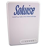 Solwise 3-Port 85Mbps Homeplug Ethernet Adapter