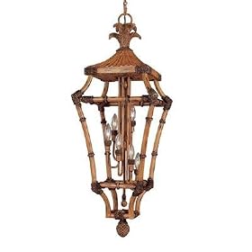 Hampton Bay 40 In. High 6 Light Tropics Foyer Pendant