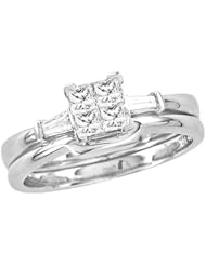 0.50CT-DIA INVISIBLE BRIDAL SET
