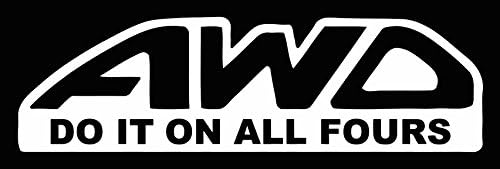 AWD Do it on All Fours sticker decal Subaru ken block JDM racing