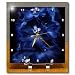 Vintage Delphinium Flower In Blue - 6x6 Desk Clock