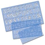 Helix Stencil Pack of of Letters Numbers and /p Symbols 10mm 20mm 30mm Ref H90100