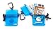 Goldeneye Waterproof Card Holder Case with Carabiner Clip, Clear Blue (2-Pack)