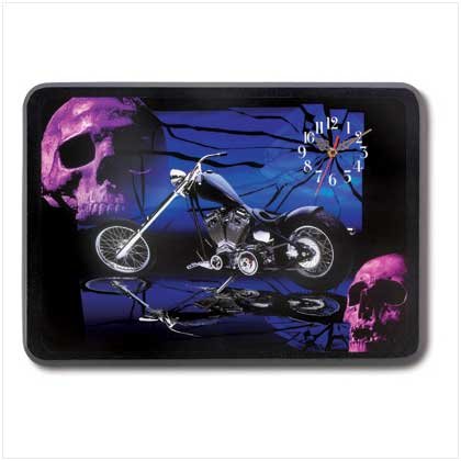 Chopper Motorcycle Style Hanging Decorative Wall Clock