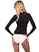 Ingear Ladies Rash Guard Made in USA (Medium, Black)