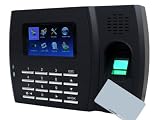 Full Color Full-Featured Fingerprint Time Clock with ID Card Reader