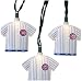 Set of 40 MLB Baseball Chicago Cubs T-Shirt Christmas Lights - Green Wire