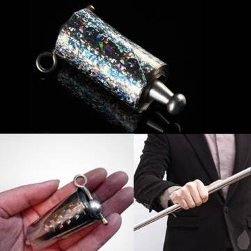 Appearing Cane Metal Silver Magic Trick Close Up And Pop Out Tool