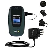 International Wall / AC Charger for the Samsung SPH-M510 - Gomadic Brand w/ TipExchange Technology