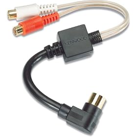 Kenwood CA-C1AUX Auxiliary input adapter with female RCA connectors