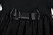Bonny Billy Girl's Casual Satin Lace Black Dresses with Bow 3-4 Years