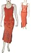 Skirt Top Set Georgette Embroidery Womens Casual Sundresses Size P