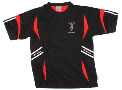 Harlequins Zeus Players Technical Rugby T-Shirt Black/Red - size S