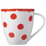 Churchill China Cath Kidston Dotty Crush Mug, Red, Fine China (Model ckdo00011)