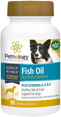 Petnology Fish Oil Plus Vitamin A D and E Soft Gels, 90 Count