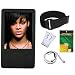 iShoppingdeals - Black Silicone Skin Case Cover + Lanyard + Clip + Screen Protector for Microsoft Zune 80GB 120GB