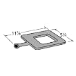 Rectangular Ring Cast Iron Burner For ProChef, Broilmaster, Brinkmann and Charmglow Grills