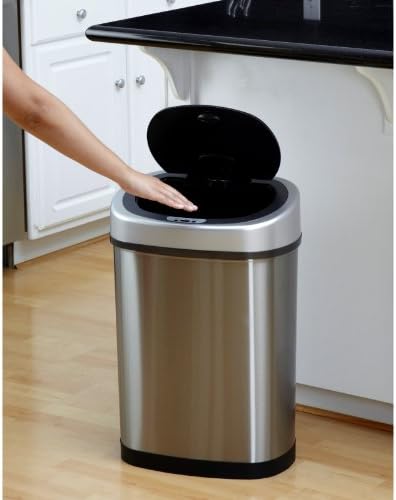 24 in. Tall Hands-Free Infrared Motion Sensor Trash Can