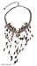 Tiger's eye necklace, 'Cloudfall' 0.4