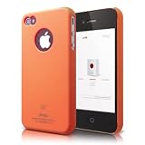 elago S4 Slim Fit Case for AT&T and Verizon iPhone 4 with Logo Protection Film - SF Orange