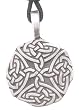 Intricate Celtic Pattern Art Pewter Pendant Necklace