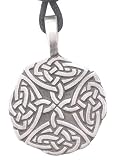 Intricate Celtic Pattern Art Pewter Pendant Necklace