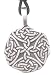 Intricate Celtic Pattern Art Pewter Pendant Necklace