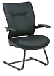 Deluxe Black Mesh Visitors Chair With Cantilever Arms And Gunmetal Finish Base By Office Star