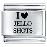 Pugster I Heart Jello Shots Italian Charm Bracelet