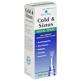 Natra-Bio Cold & Sinus Nasal Spray, Non-Addictive Continuous Use Formula, .8-Ounce Bottles (Pack of 3)