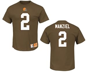 Cleveland Browns Johnny Manziel Eligible Receiver II Name and Number T-Shirt - PRE-ORDER Size: XL