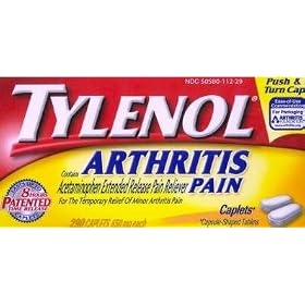 Click here to buy Tylenol Arthritis Pain (650 Mg), 290-count Caplets by Tylenol.