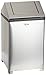 Rubbermaid Commercial FGT1414SSRB WasteMaster Steel Hinged-Top Indoor Utility Trash Can with Retainer Bands, 14-Gallon, Stainless Steel