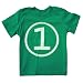Happy Family 1st Birthday Short Sleeve Green T-shirt