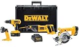 DEWALT DC4CPKA 18-Volt Ni-Cad Cordless 4-Tool Combo Kit