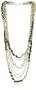 ABS By Allen Schwartz "Cruise Control" Navy Multi-Row Necklace