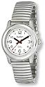 Avalon Mens EZC Low Vision One Button Talking Watch, Silver-Tone Flex # 2609-1B