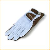 Nicole Miller Blue/Brown Two-Tone Cabretta Leather Golf Glove