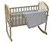 Baby : American Baby Company Heavenly Soft Minky Dot 3 Piece Cradle Set - Blue