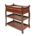 Sleigh Changing Table with Drawer - Cherry