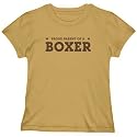 T-Shirt Woman Sand " Proud Parent Of Boxer " Dog