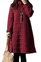 Knee Length Cotton/Linen/Spandex  Dress