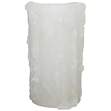 Xtraordinary Ideas H1103 Flameless LED Candle with 4-Inch by 8-Inch Heavy Drip White/White in Breeze Fragrance