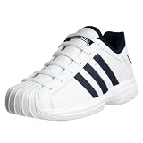 adidas Big Kids Superstar 2G Basketball Shoe,White/New Navy,4.5 M Big Kid