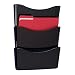 Rubbermaid 65974 Unbreakable expandable three-pocket wall file set, letter size, smoke