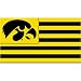 BSI Iowa Hawkeyes Premium 3x5 Stripes Flag