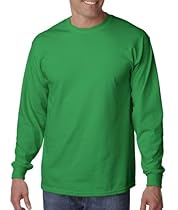 Gildan Ultra Cotton 6 oz. Long-Sleeve T-Shirt, 5XL, IRISH GREEN
