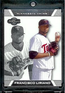 2007 Topps Co-Signers #10 Francisco Liriano Minnesota Twins Baseball Card - Mint Condition - In Protective Display Case !