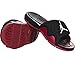 Jordan Nike Men's Hydro 4 Black/White/Gym Red Sandal 9 Men US