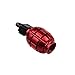Ularmo 2PCS Grenade Alloy Valve Caps Dust Covers Bike Bicycle MTB BMX Car (red)